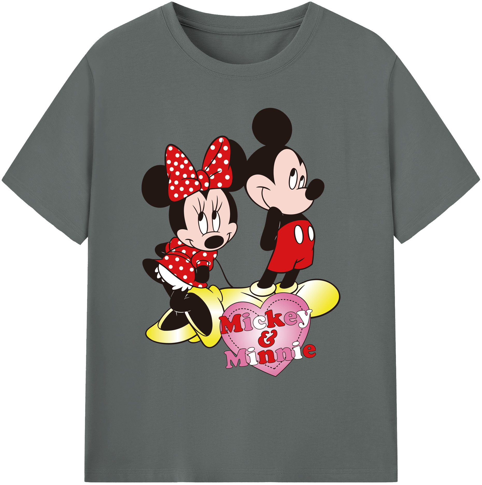 ミッキーマウス Mickey Mouse 綿100％ メンズ半袖Tシャツ｜肌触りやわらか＆通気性